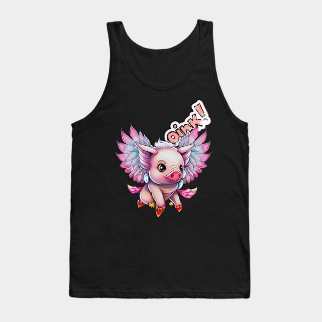 When Pigs Fly: Inspired Design Tank Top by Life2LiveDesign